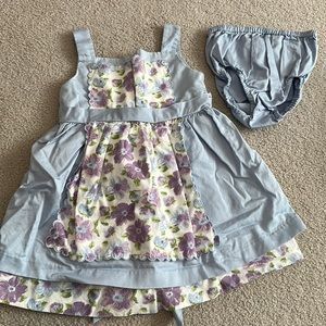 Janie and Jack Blue Floral Dress